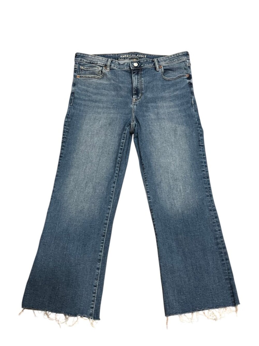 American Eagle Stretch High-Rise Kick Bootcut Crop Jeans, 14